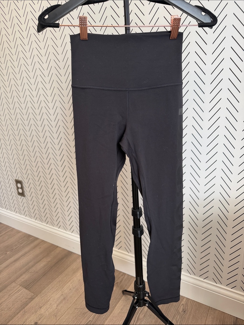 lululemon athletica women Black High-Rise Leggings “Lululemon” written in black